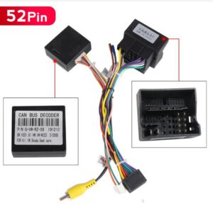 1307 power iso kabel 52 pin canbus voor volkswagen seat skoda 201
