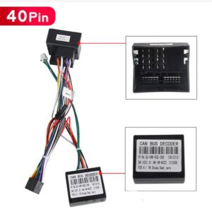 1308 iso aansluit powerkabel 40pin canbus voor volkswagen seat sk