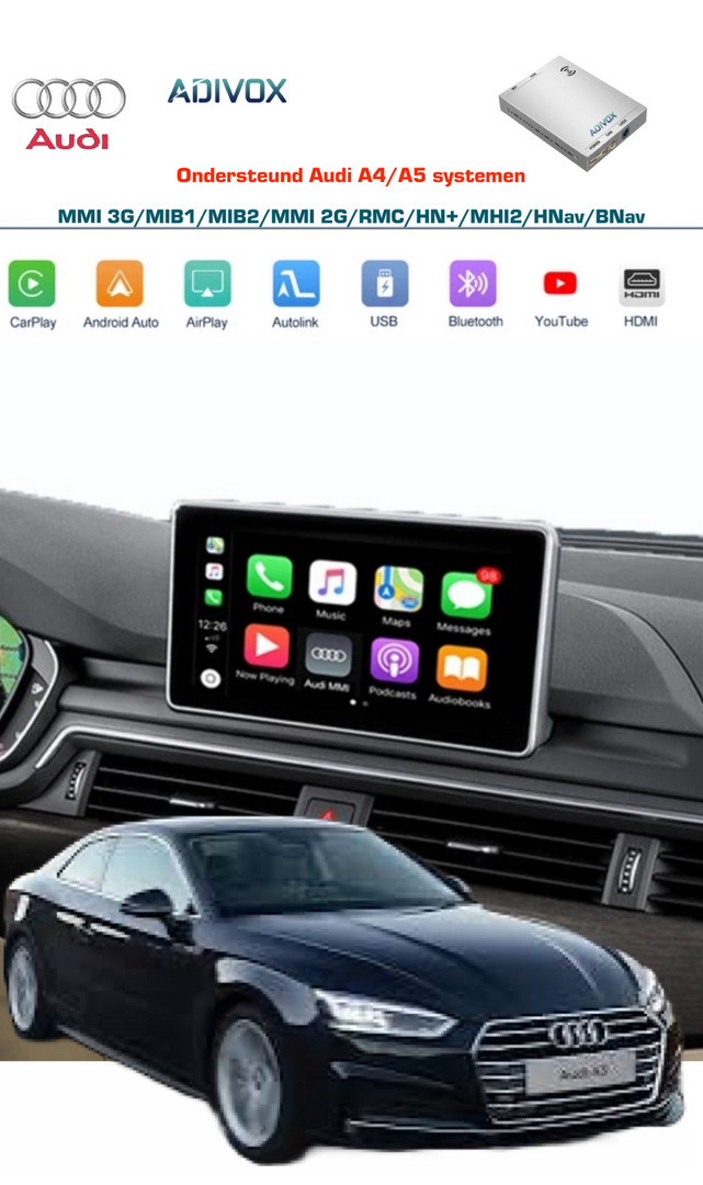 1612 adivox draadloos apple carplay interface box voor audi a4 a5 1612 adivox draadloos apple carplay interface box voor audi a4 a5